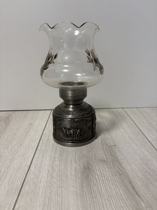 Cynowa lampa sygnowana SKS Zinn