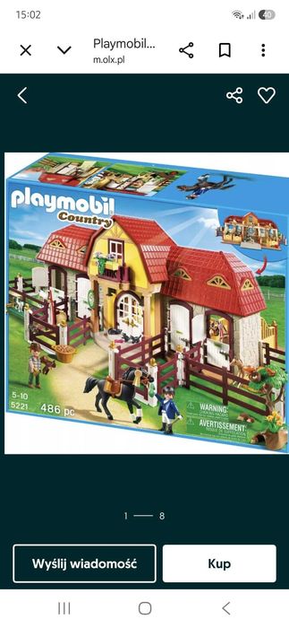 Playmobil 5221 bardzo duza stadnina koni