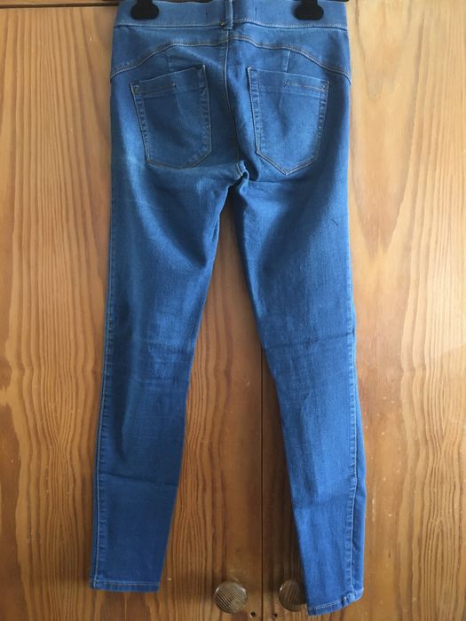 Calças elásticas Lefties Denim ganga azul Número 36