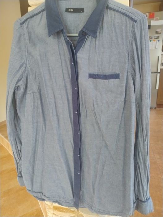 Koszula L big star bawełna jeans elegancka