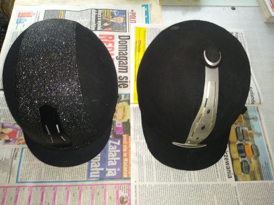 Kask jeździecki, toczek, 60 zł.