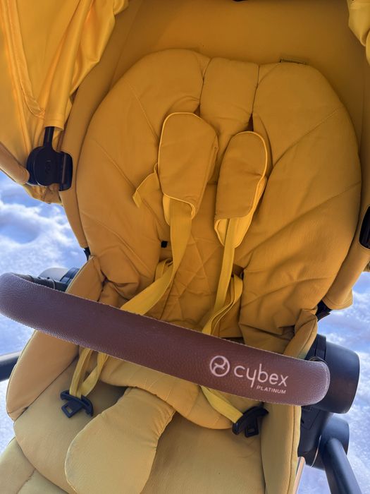 Коляска cybex priam (шасси + прогулочный блок), лимитированный цвет