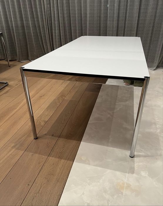 Komplet do biura: stol/biurko USM Haller 200x100, 8 krzesel USM