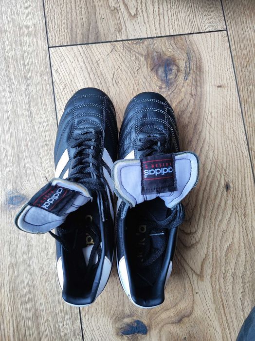 Korki Adidas Kaiser 5 CUP SG wkręty, czarne, skóra, roz 42