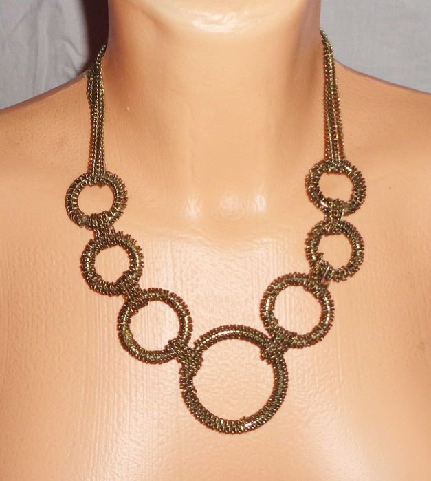 Korale+naszyjnik+pasek+ podstawki srebrne