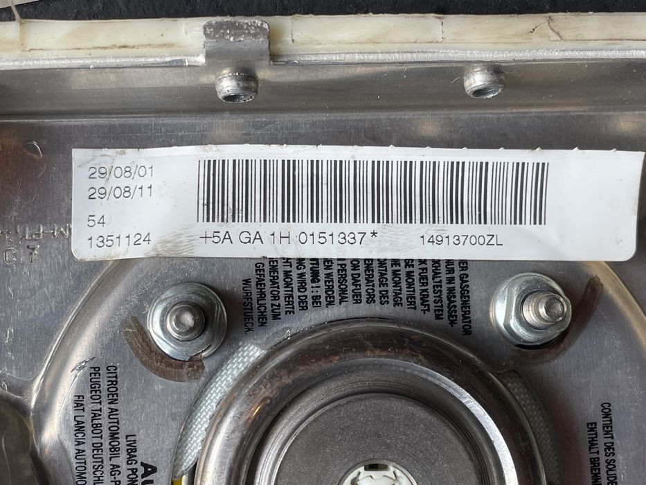 Airbag volante Fiat Scudo 1996 a 2006