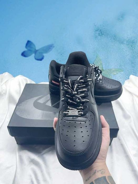 Nike_ Air_Force_1_Low_Supreme_Black Rozmiar 42
