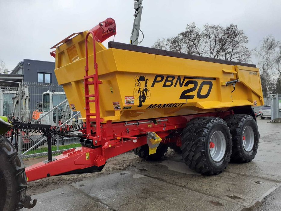 Wynajem Metaltech PBN20/20R przyczepa budowlana rolnicza tandem mamut