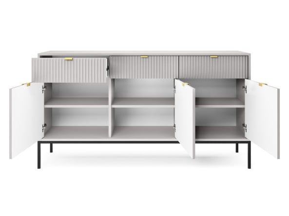 Komoda Nova Ksz154 Czarny Loftowy