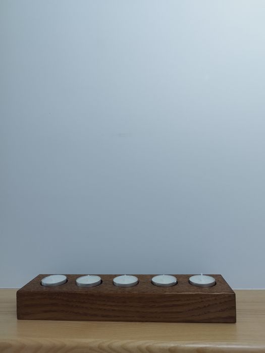 Świecznik drewniany