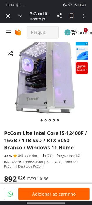 Torre Gaming como nova