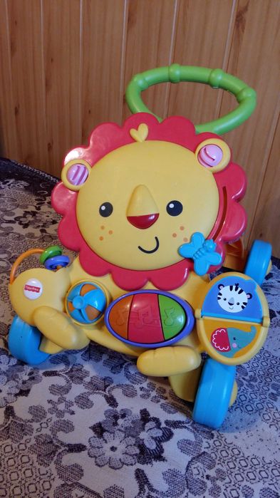 Інтерактивні ходунки, толокар Fisher Price Лев
