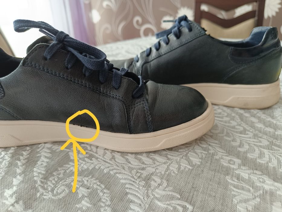 Buty Lasocki skórzane, granatowe, adidasy, sneakersy, stan bdb