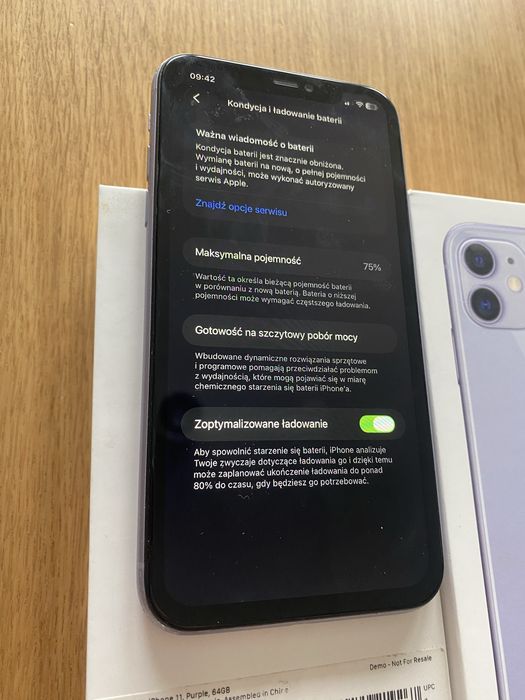 iPhone 11 64GB Z pudełkiem igła stan