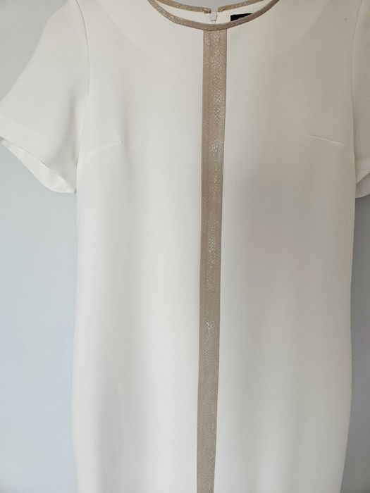 Elegancka sukienka w kolorze ecru r.38