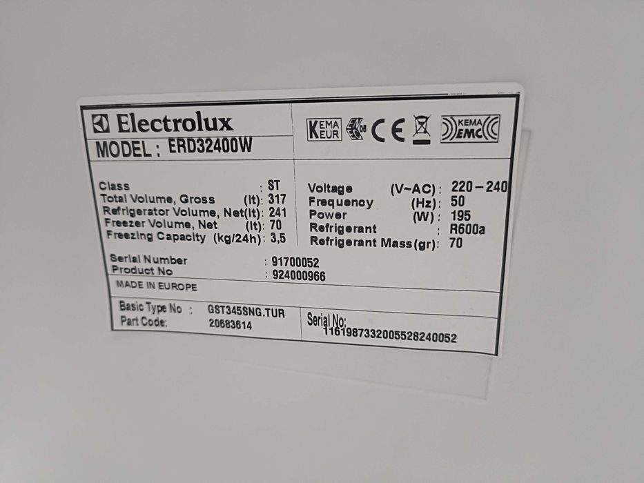 Frigorífico combinado Electrolux