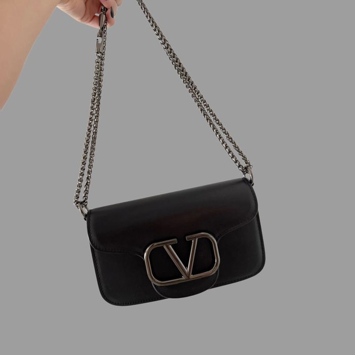 Bolsa Valentino couro preto