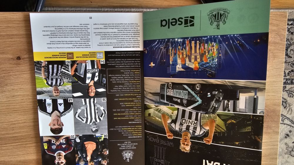 Program meczu Premier League
