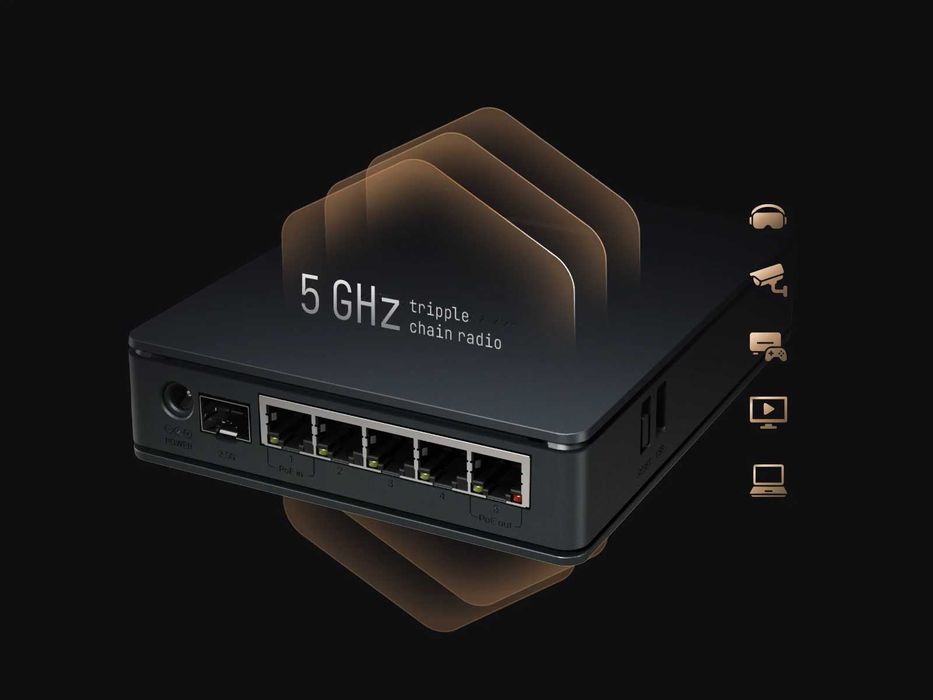 Новый Wifi 6 Гигабитный SFP Poe Mikrotik hAP ax S AX3000