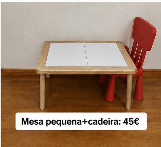 Mini mesa com cadeira