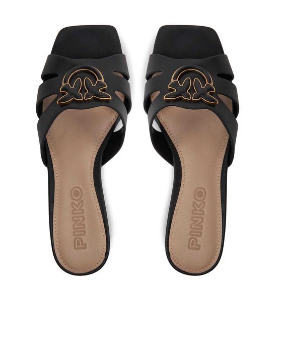 PINKO luksusowe damskie klapki skórzane NOWOŚĆ