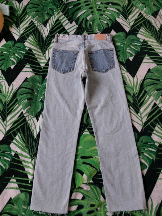Jeansy straight cropped Mango