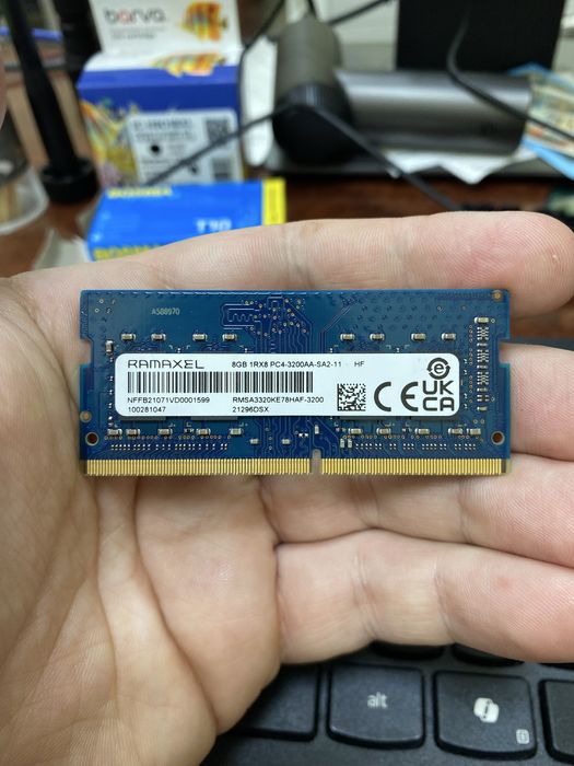 Оперативна памʼять ramaxel sodimm ddr4 8 гб, 3200 Мгц