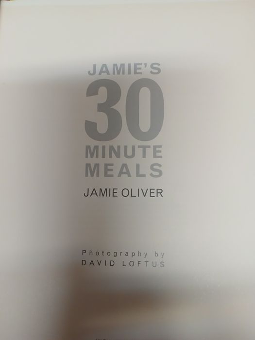 Livro  de receitas  Jamie Oliver