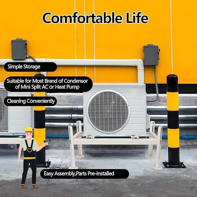 Cherbowing BTU GS 380 stojak pod pompę ciepła podłogowy do 140 kg