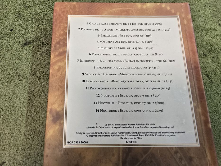 4 płyty CD różni wykonawcy muzyka poważna.