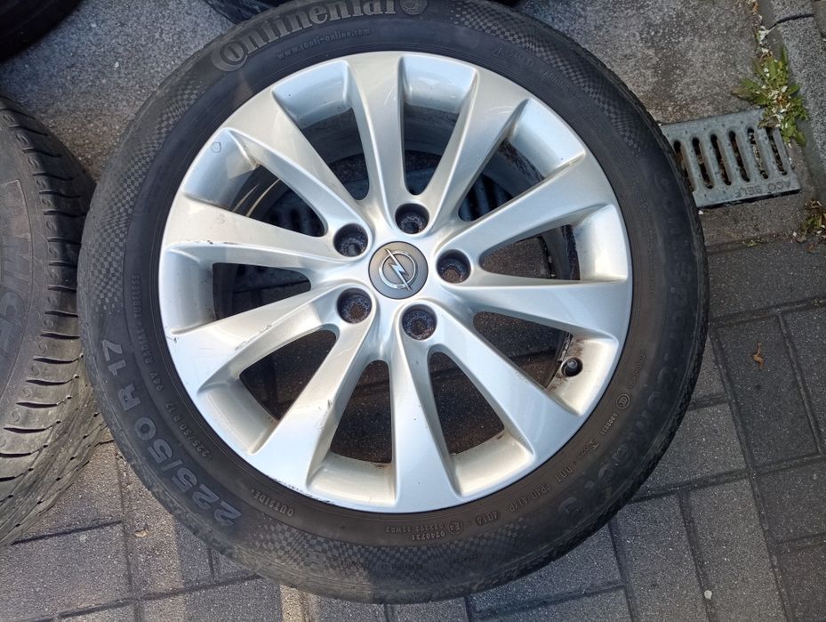 Opel Astra J, Zafira C felgi aluminiowe 17 cali oryginał, opony gratis