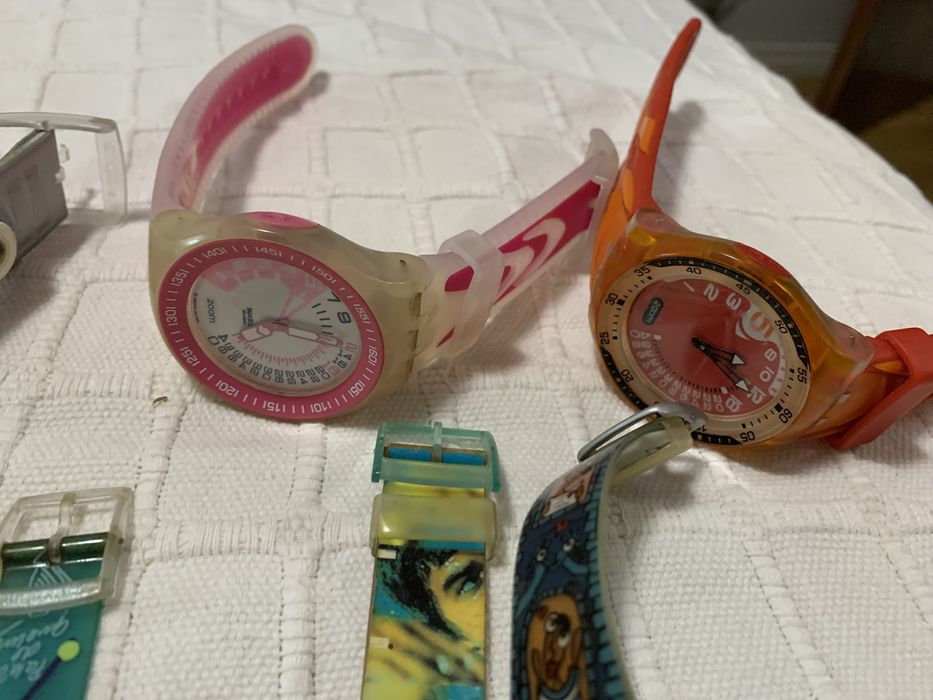 Varios relogios swatch scuba, lorus