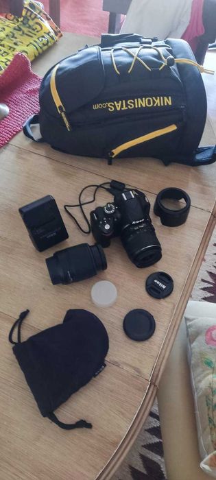 Nikon D3200 + 2 Lentes + Mochila (ler descrição)