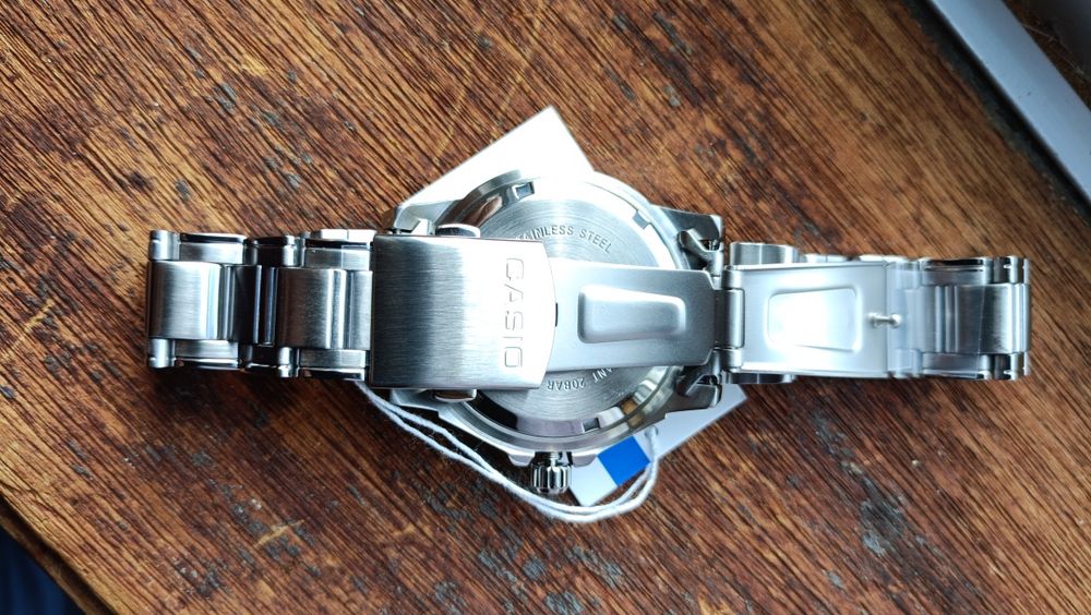 Casio MTD-1053D Azul 200M Todo em Aço