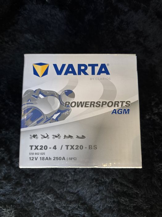 Bateria moto Varta TX20 - AGM - BMW, HARLEY, HONDA Gold wing