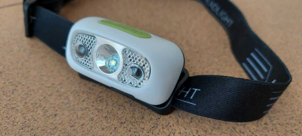 Фонарик налобный с функцией жестового управления, на аккумуляторе