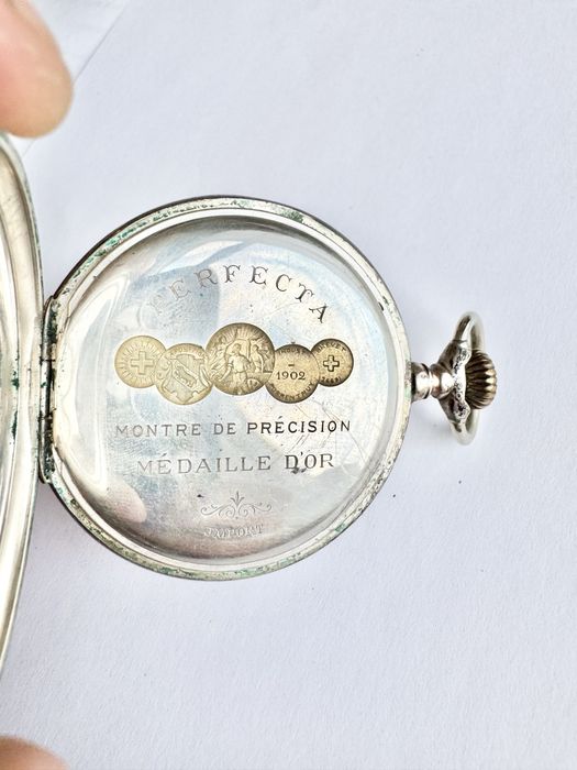 Часы карманные Perfecta серебро 50 мм