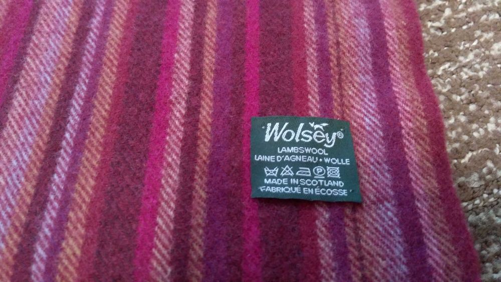 Edinburgh Frangi Wolsey ELGIN  Made in Scotland Шарф з вовни