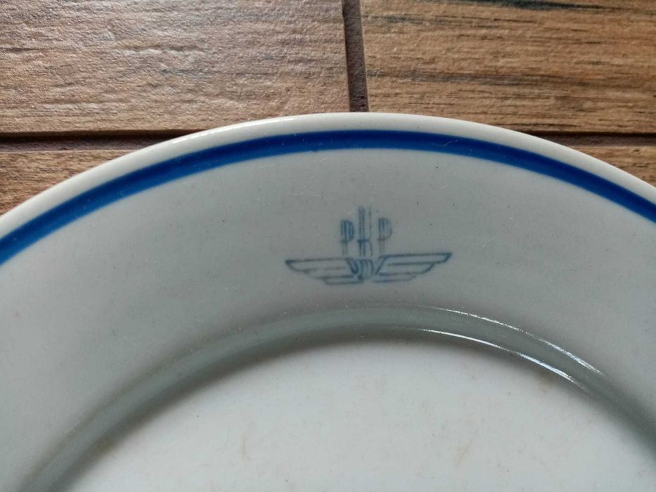 PRL - talerz PKP - porcelana Lubiana.