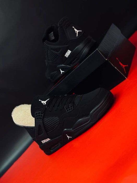 Зимние кроссовки мужские найк Nike  / кроссовки джордан черные нубук