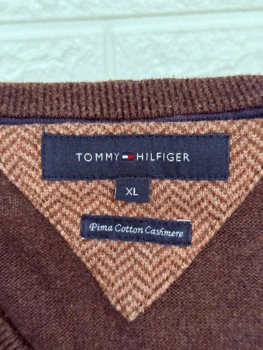 Кофта tommy hilfiger оригінал кашемір XL коричнева