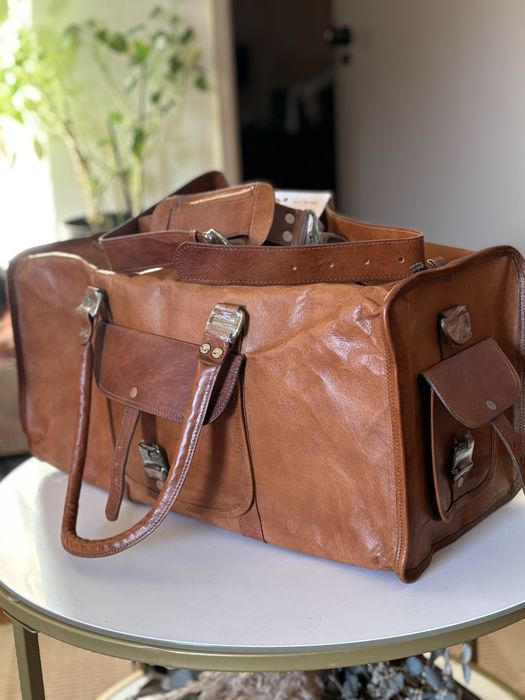 Mala Castanha Jaald 100% couro de cabra genuina| preco original: 92€