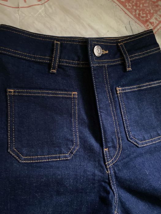 Джинсы ZARA широкие 34 р