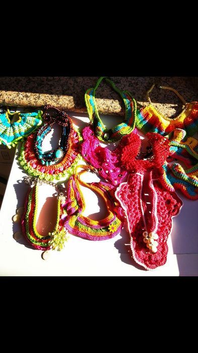 Colares em macramé NOVOS feitos à mão