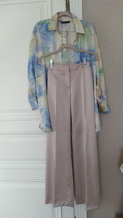 Атласні штани палаццо Zara