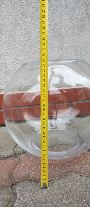 Akwarium okrągłe duże lub wazon szklany terrarium