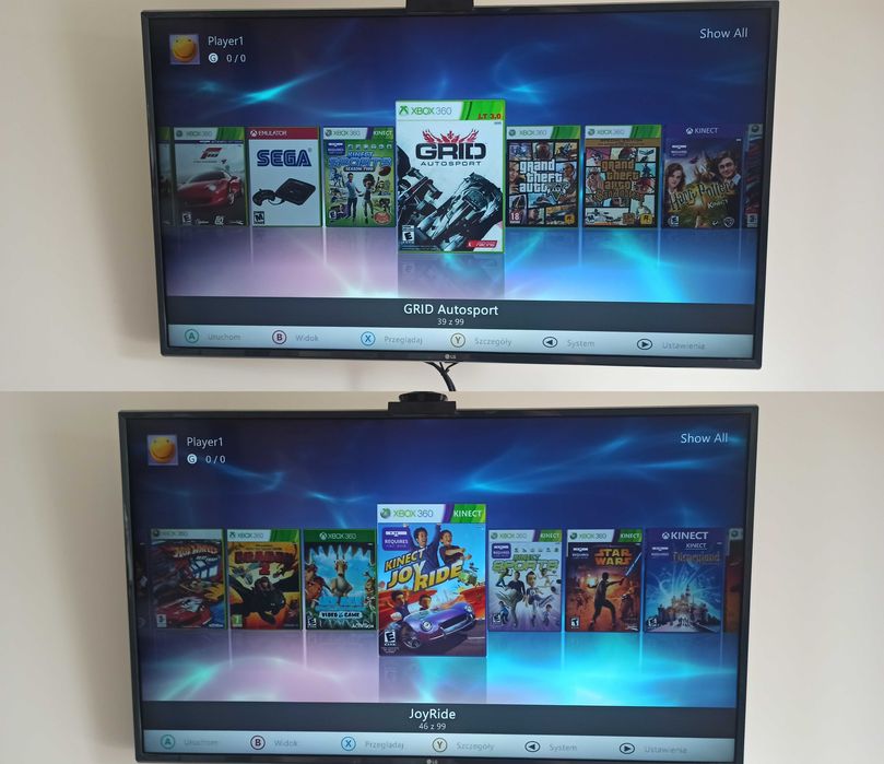 Xbox 360 RGH3 -100% sprawny, kinect,2 pady,500GB, Emulatory retro