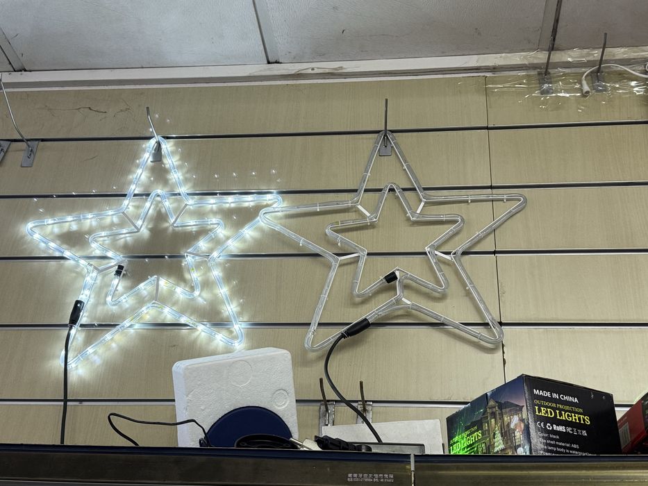 Luzes de natal em figuras