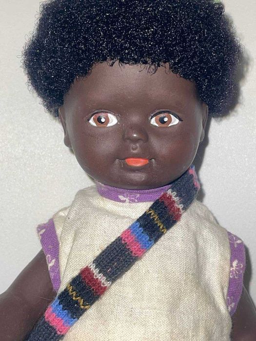 Вінтажна лялька темнокожа ГДР 50-60 р.22 см