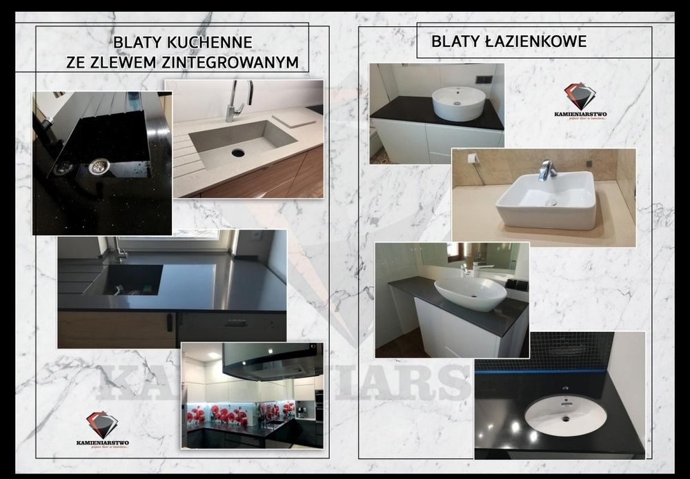 Blaty Z Konglomeratu Kuchenne Łazienkowe Granitowe Kamienne na Wymiar